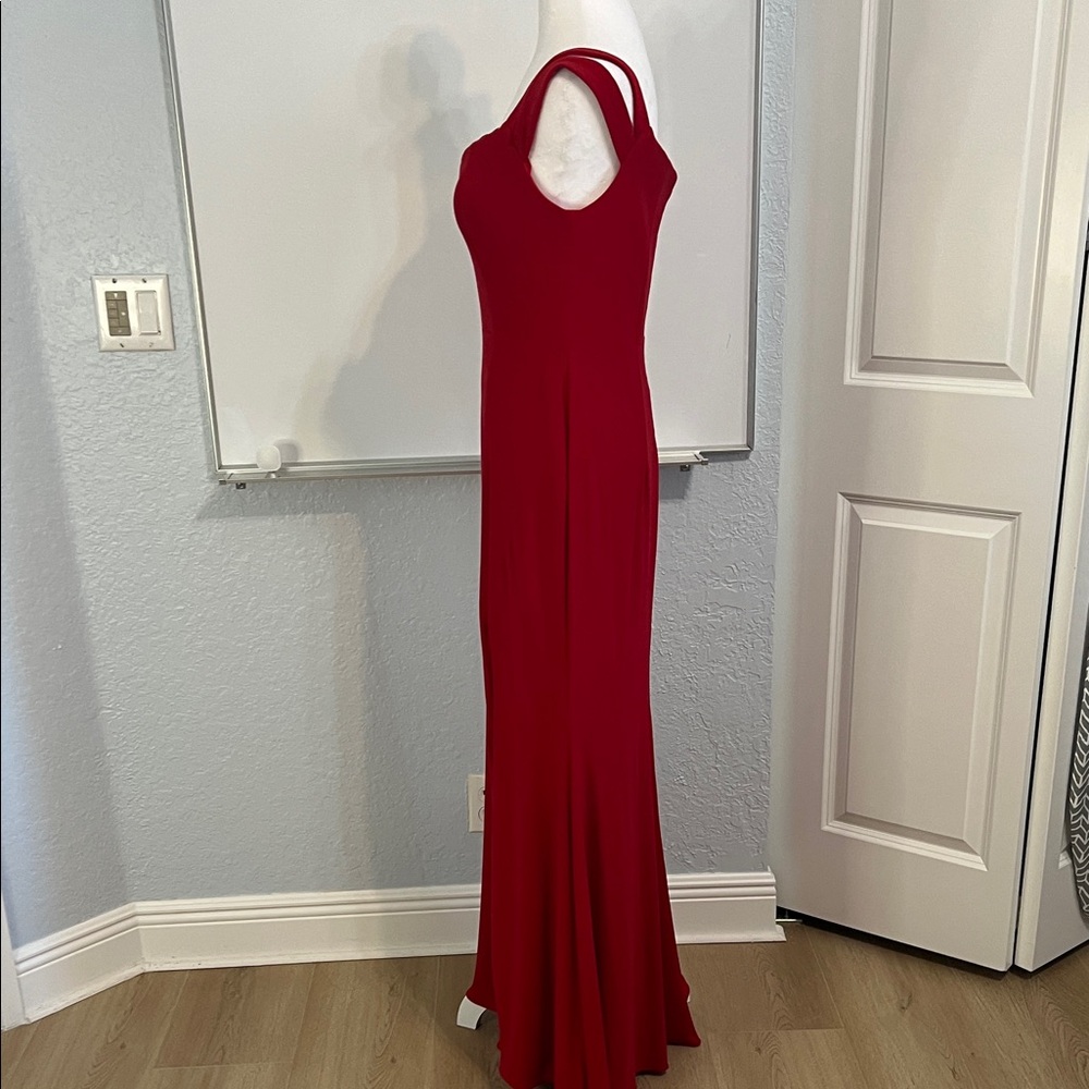 Aqua Red Sleeveless Sweetheart Maxi Dress - Picture 8 of 10
